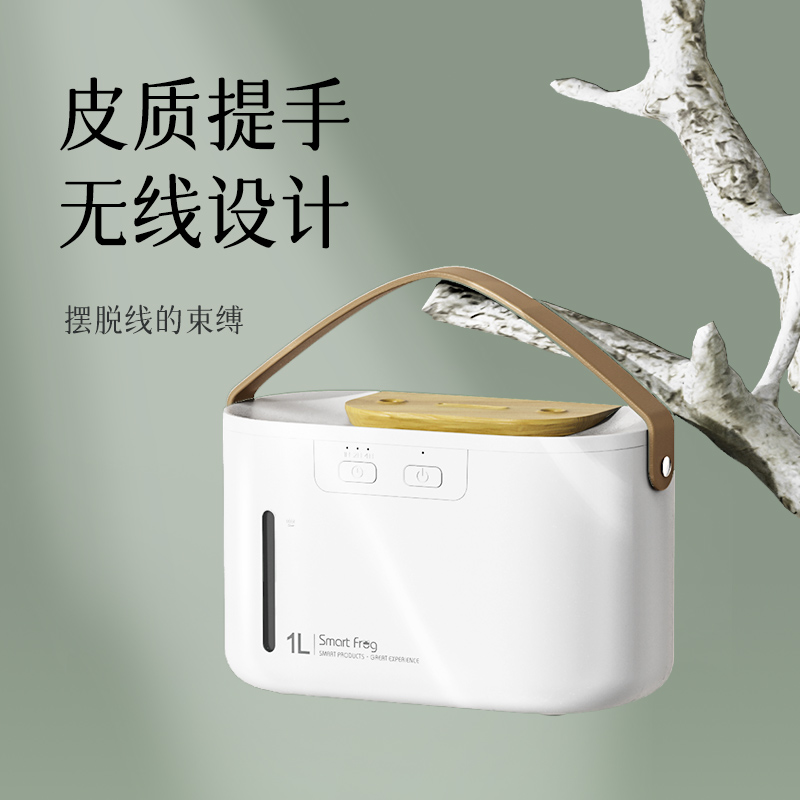卡蛙迷你加湿器-水一方Plus I(白色+木纹)KW-JSQ14高清大图
