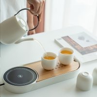 苏宁宜品 提梁壶茶具套装家用泡茶壶整套功夫茶具恒温茶盘陶瓷礼盒