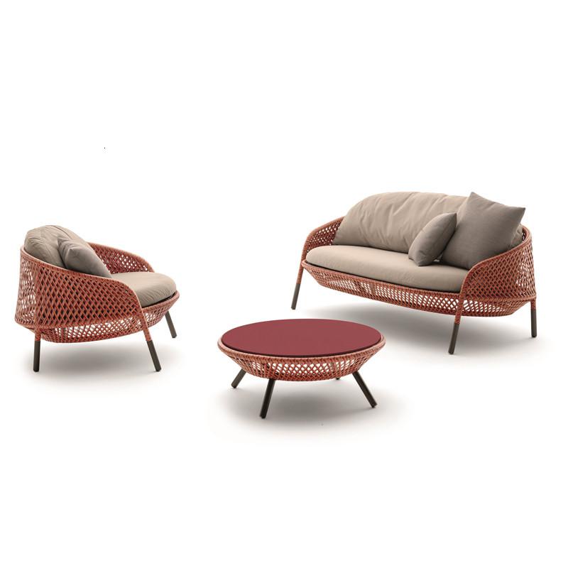 森美人户外沙发露台家具阳光房创意休闲藤沙发室外藤椅花园庭院阳台沙发高清大图