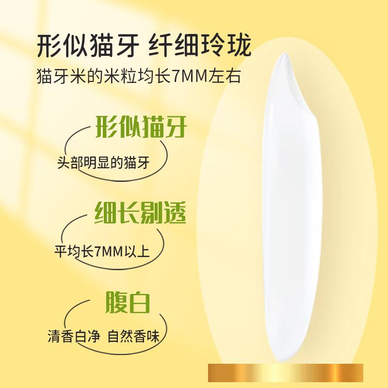 [国家地标]天汇优农猫牙米正宗长粒米超长猫牙米大米真空包装 5KG高清大图