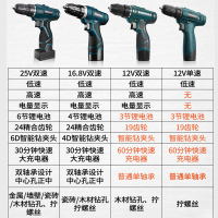 12V锂电钻充电式手钻小钻电钻古达多功能家用电动螺丝刀电转