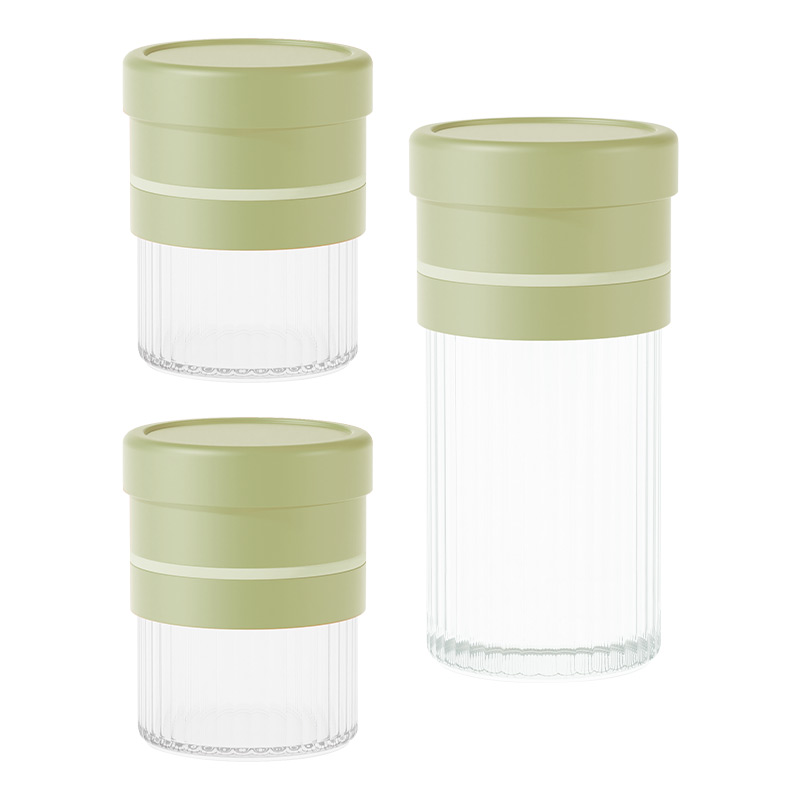 艾逸瑶选 晶萃系列百变储物罐3件套CJ-21075高清大图