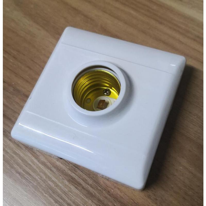 zzwxdl 明装86型面板e27螺纹口灯头 10个