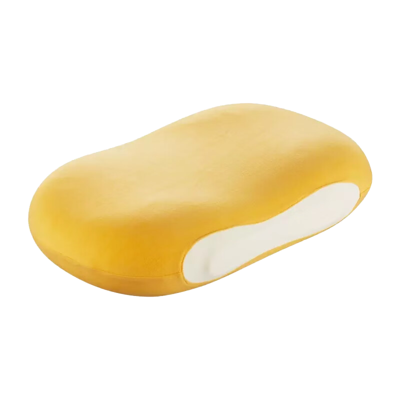 时光存折枕头深度睡眠 颈椎枕成人睡觉专用 护颈椎 助睡眠 枕头高枕低枕 [夹心设计]多护颈高度/愈眠-黄高清大图