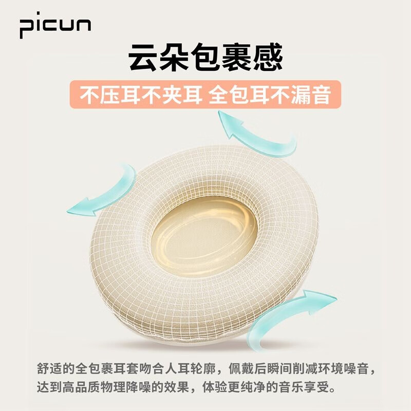 品存(picun)头戴式可折叠支持TF卡低延迟无线蓝牙耳机B-01S高清大图