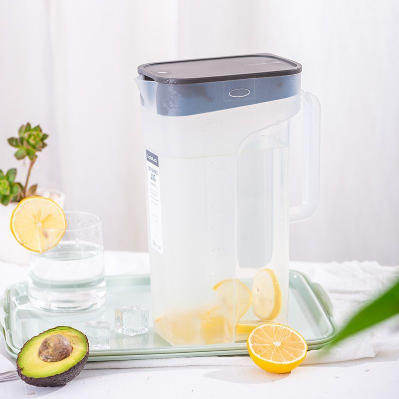 乐扣乐扣冷水壶饮料壶家用塑料大容量带盖冷水杯大号凉水壶果汁壶
