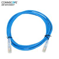 AMP NETCONNECT五类非屏蔽百兆网络跳线成品网线蓝色10英尺3米NPC06UVDB-BL010F