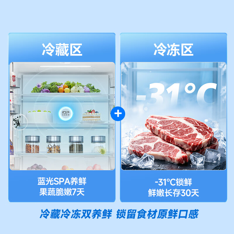 容声冰多多507L主动净化IPD2.0双系统十字四门电冰箱蓝光养鲜零嵌入式超薄国家补贴 BCD-507Q30CZLBP灰高清大图