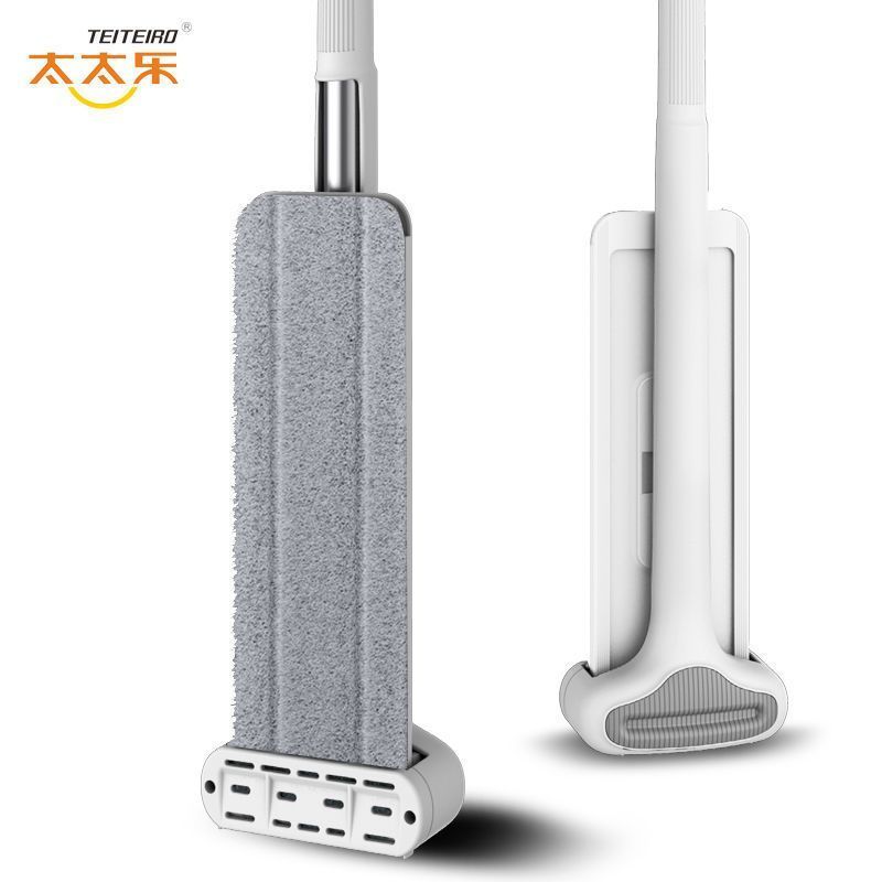 太太乐免手洗平板拖把家用自挤水大号懒人旋转墩布桶拖地拖布套装墩布拖把