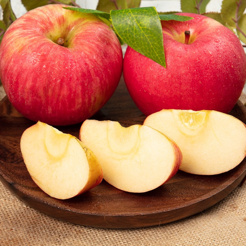 冠町山东烟台苹果新鲜红富士水果9斤装大果8085mm