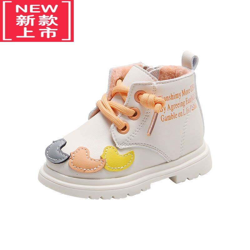 可莉允宝宝马丁靴一岁小男童鞋子秋冬季款加绒棉鞋婴儿女童短靴儿童靴子图片