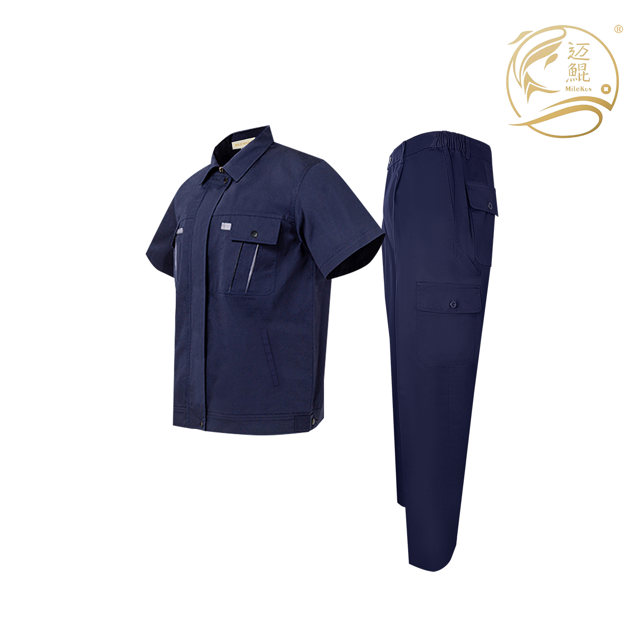 迈鲲涤棉夏季工作服B06032500高清大图