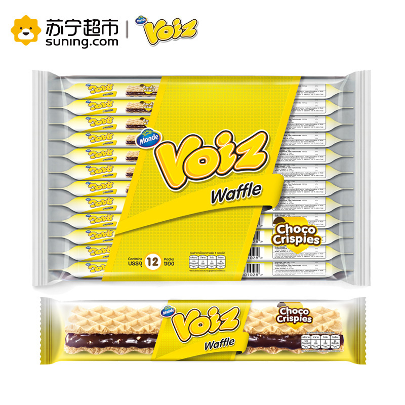 唯思巧克力脆米味 夹心华夫饼干