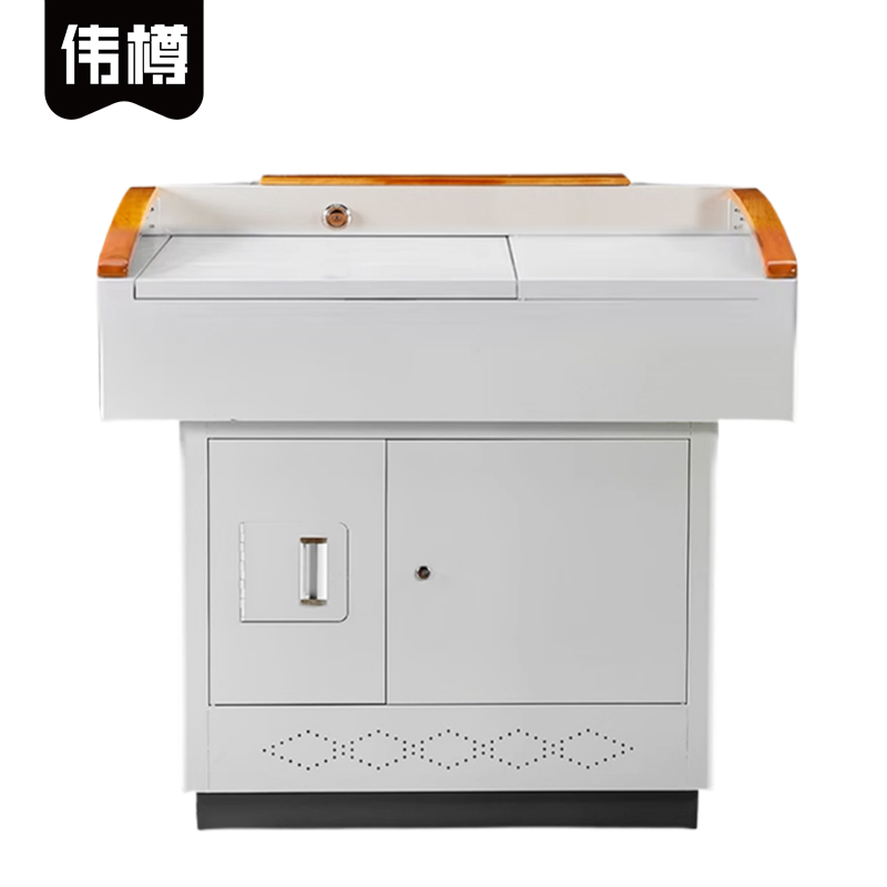 伟樽多媒体讲台钢面110*78*100cm张