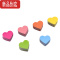 真智力60片装 黑板磁贴 班级表扬评比栏墙贴 幼儿园教室小学小组竞赛彩色心形磁铁爱心磁性贴教具奖励学生 蓝色[6磁性玩具