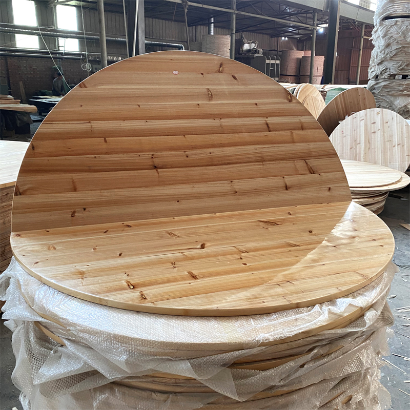 玺晴折叠大圆桌家用桌面板餐桌实木酒店饭店专用圆台面