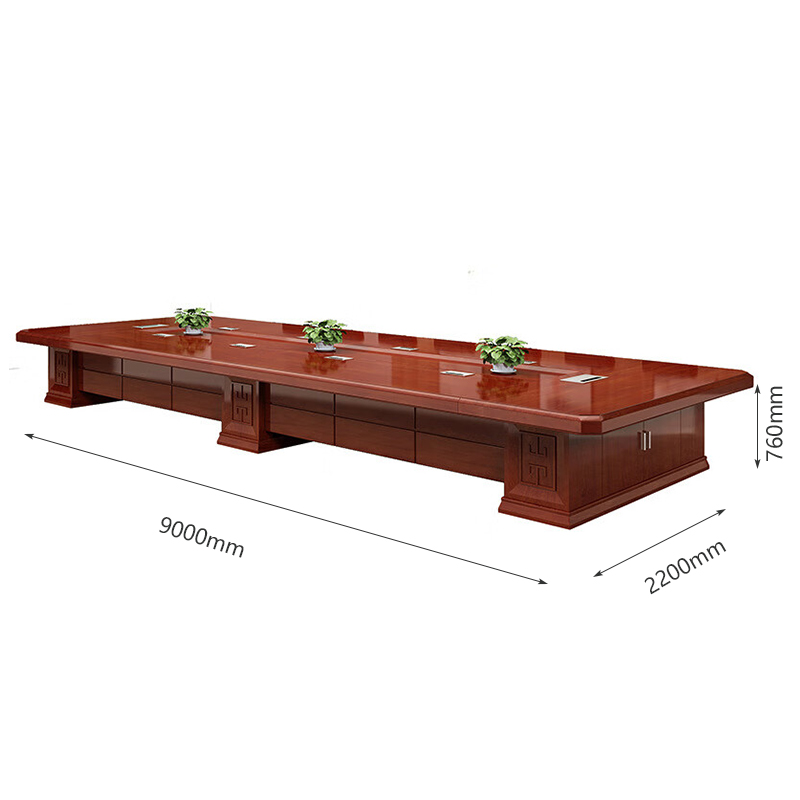 臻远 ZY051342办公家具会议桌接待洽谈桌大型会议台桌 9米高清大图
