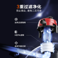 苏泊尔(SUPOR)桶式吸尘器15L大容量工业用家用干湿手持大功率VCC85S-12