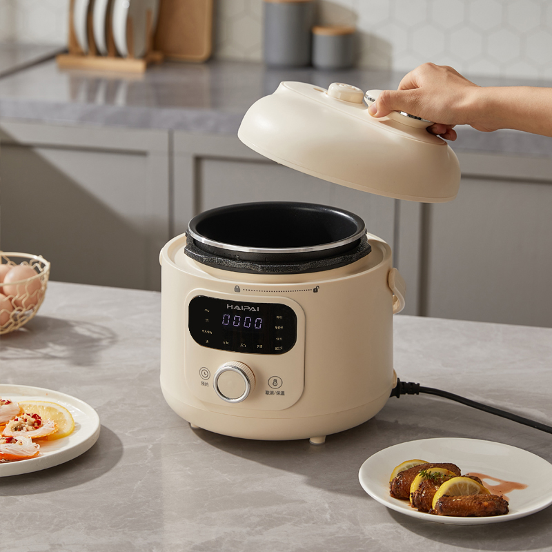 海牌HP-DL20多功能迷你电压力锅 不粘涂层内胆 2L容量智能电饭煲高清大图