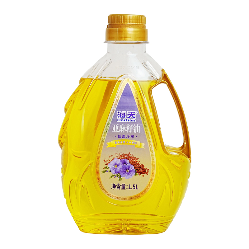 海天亚麻籽油(水滴瓶)1.5l