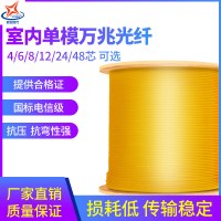 辉宏时代4芯单模室内光缆GJFJV万兆室内单模软光纤国标10米