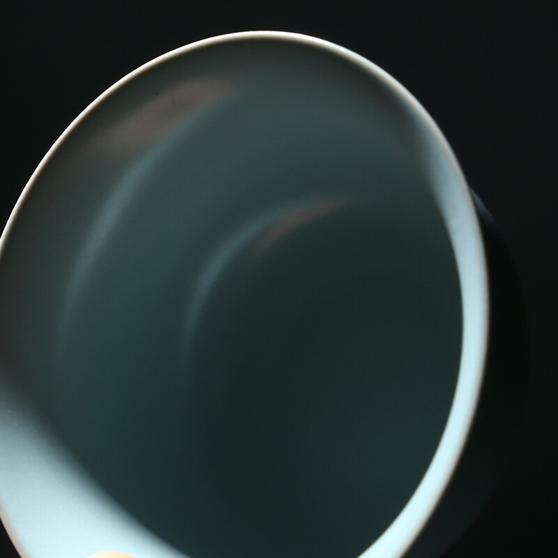 苏氏陶瓷(SUSHI CERAMICS) J0102 汝窑套装(杯壶茶漏盖碗) 十件套 (单位:套) 新旧包装随机发货高清大图