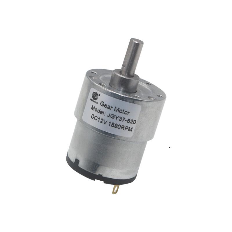 BONJEANJGB37-520减速马达 微型直流减机 6V 12V 24V 机器人马达 12V12RPM高清大图