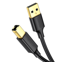 绿联 USB2.0打印机数据线 A公对B公 高速方口连接线 支持连接惠普佳能爱普生打印机 3米 10351