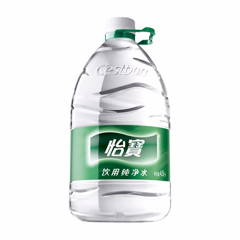 怡宝大瓶水纯净饮用水4.5L*4瓶整箱 10箱起送