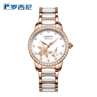 罗西尼(Rossini) 女表 机械表 女士腕表 专柜同款 正品陶瓷表带 50米防水 蓝宝石玻璃表镜 全国联保 时尚女表
