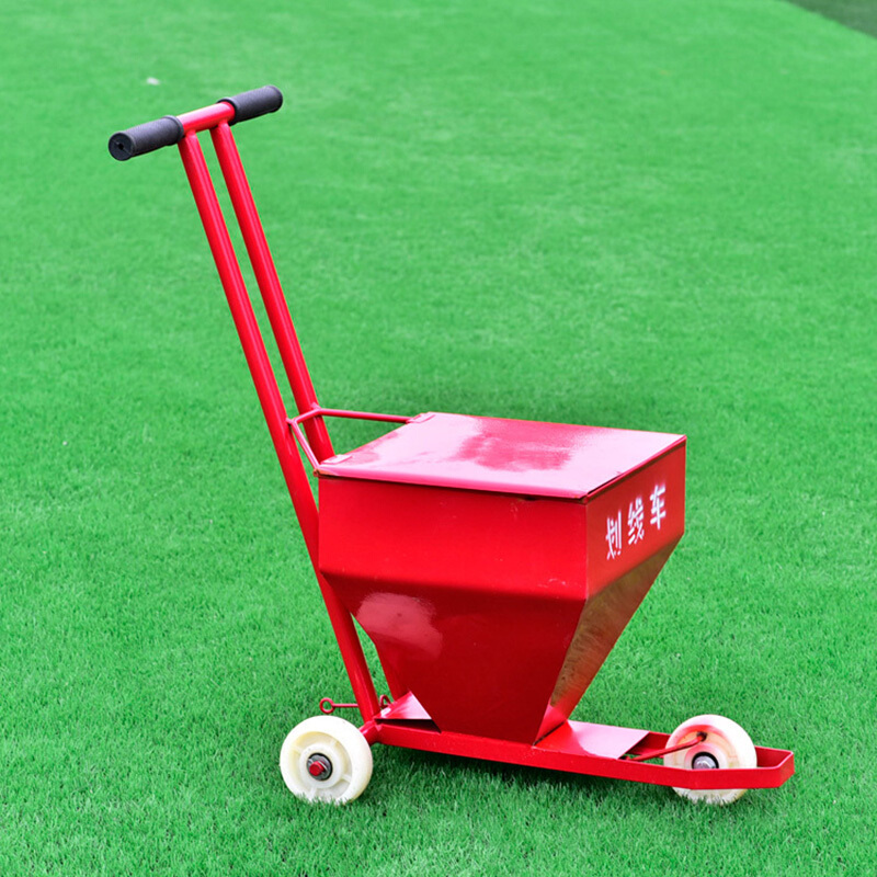 道路工地施工划线车石灰粉撒灰线工具田径场地撒灰器画线车神器视频