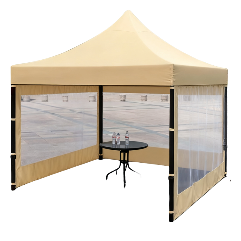 劲脉 户外防雨帐篷 六棱卡其-2*3*2.1M 顶高清大图