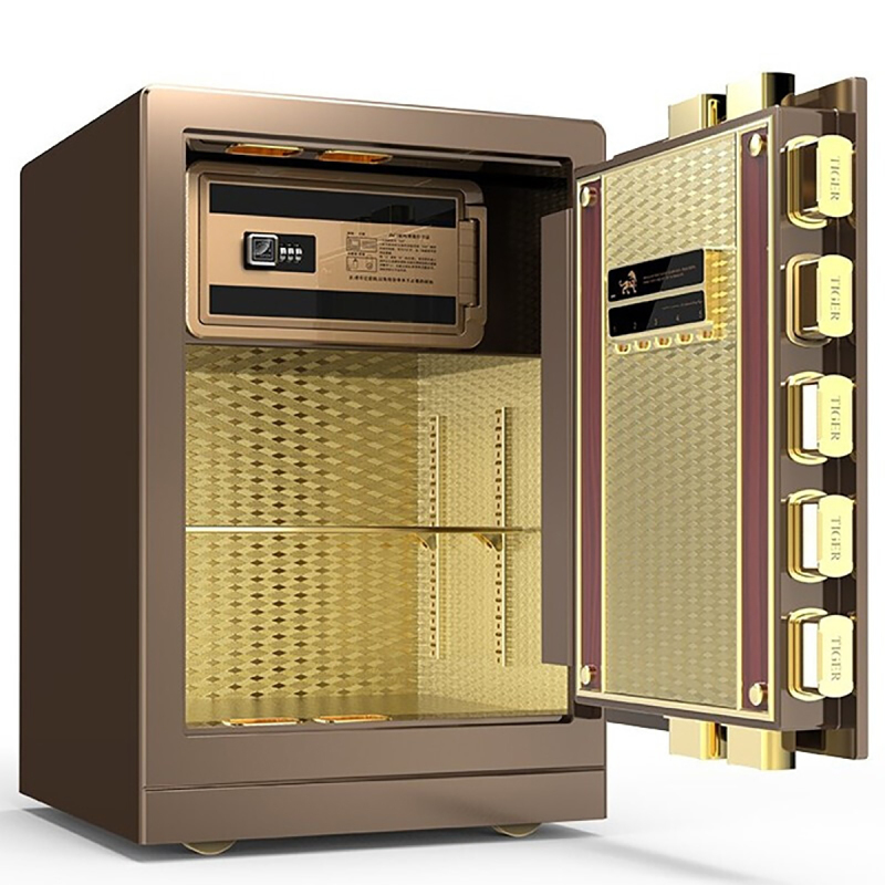 虎牌保险柜家用小型60cm全钢防盗入墙入柜保险柜csp指纹密码办公保险