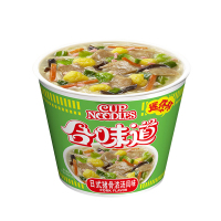 日清(NISSIN)合味道迷你杯12杯整箱 海鲜小杯速食方便面儿童泡面杯面