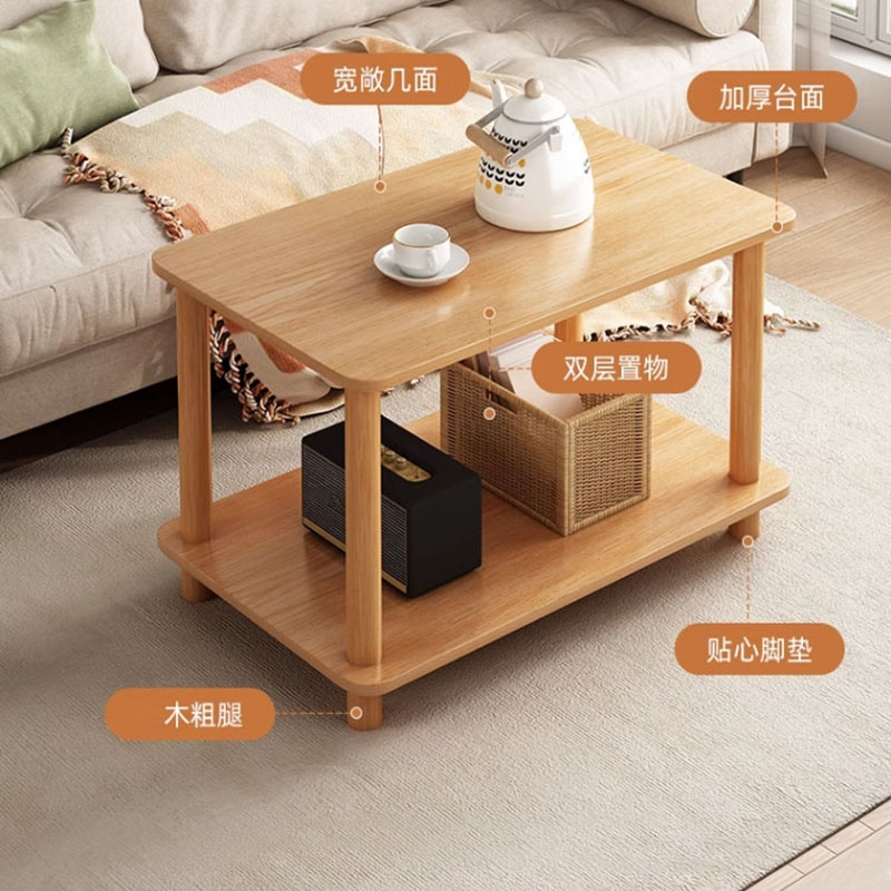 芊怡(QIANYI)小桌子简易出租屋小型茶几客厅沙发边几家用小方桌卧室床头置物架