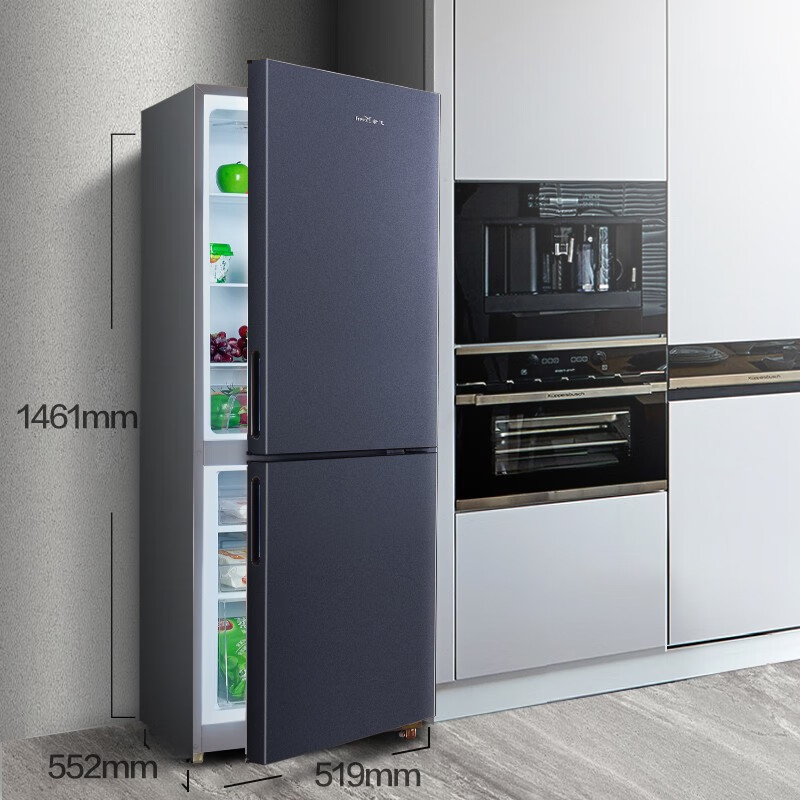 新飞(Frestec)185升冰箱双开门小型家用租房宿舍办公室小冰箱迷你大容量简约两门冰箱 BCD-185KT