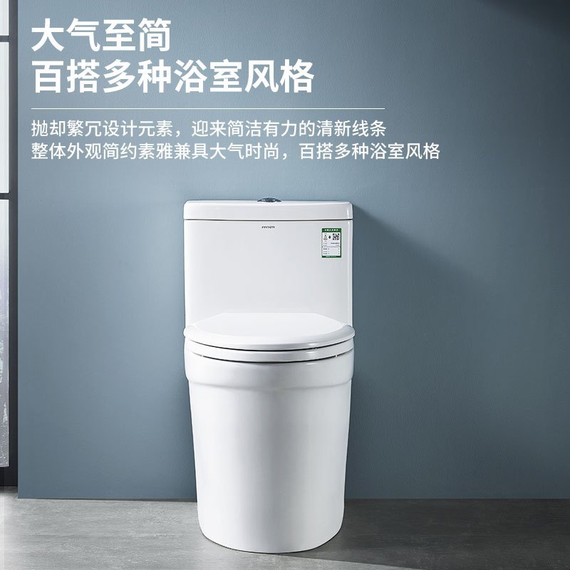 法恩莎(FAENZA) FB1655 家用喷射虹吸防臭节水马桶大冲力连体坐便器