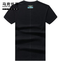 马克华菲短袖T恤男2022夏季新款国潮水浒潮牌刺绣印花休闲半袖潮