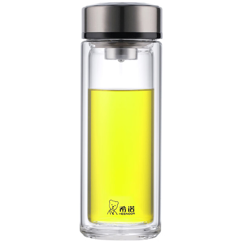 希诺双层玻璃杯 XN-9972 本色 340ml高清大图