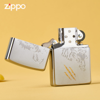 [苏宁自营]Zippo美国进口打火机狼之传说个性创意狼爪磨砂防风煤油火机之宝