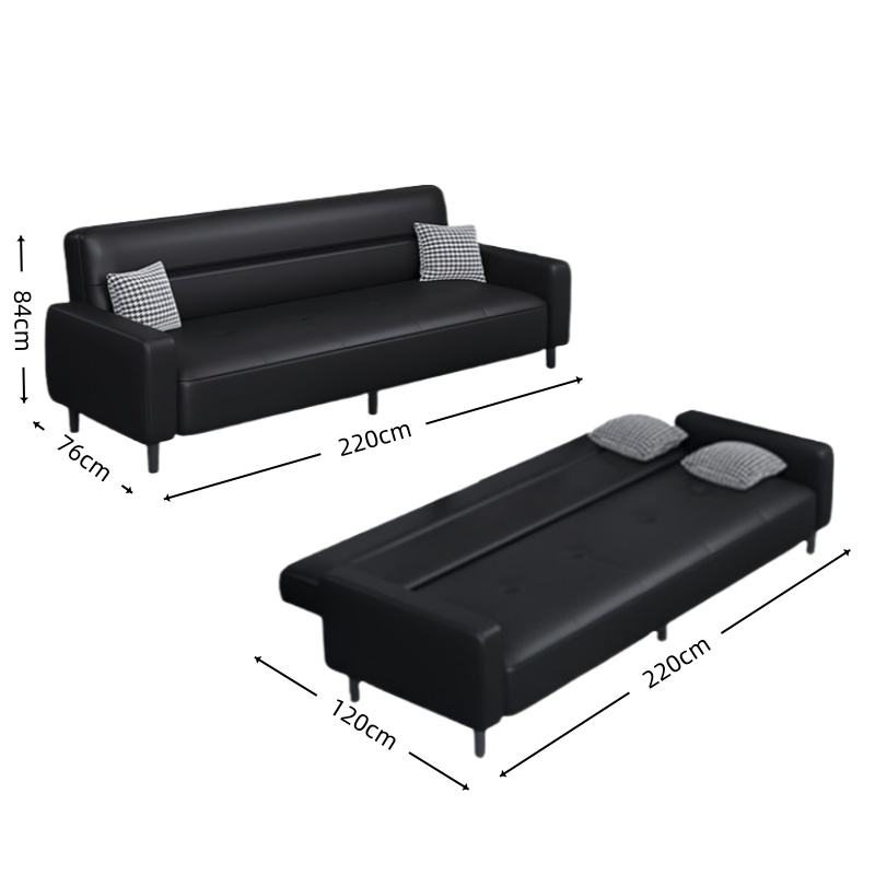 智叶舟折叠沙发多人位220*76*84cm张高清大图