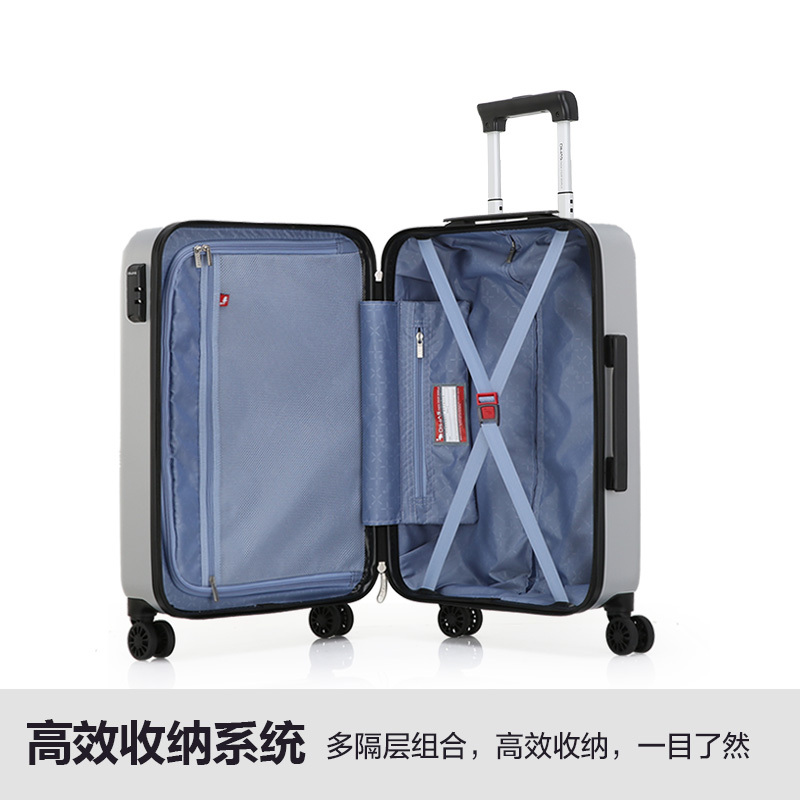 oiwas爱华仕拉杆旅行箱时尚纯色万向轮行李登机箱子24寸男女皮箱