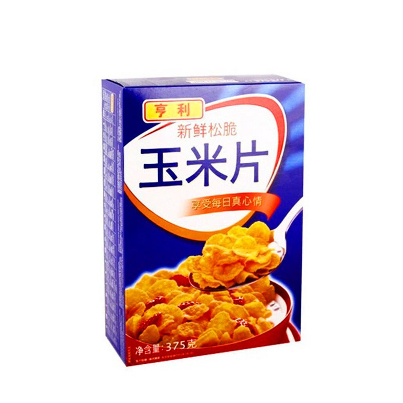 亨利 玉米片早餐即食谷物375g 德国进口 即食冲饮营养谷物早餐