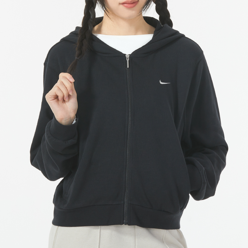 耐克（NIKE）女子新款运动服跑步健身训练舒适透气休闲夹克外套FN2420-010 ZP高清大图