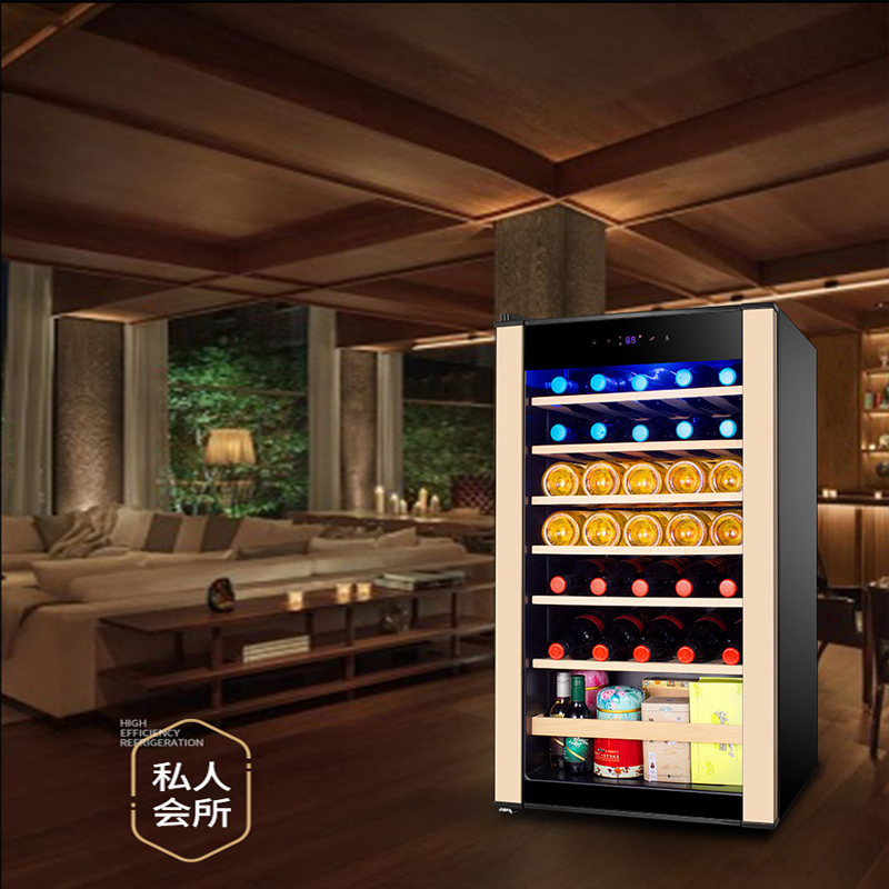 凯得.品味爱(candor) JC-98E 压缩机红酒柜恒温酒柜 红酒柜冰箱 茶叶柜 家用冰吧 33瓶装 95L