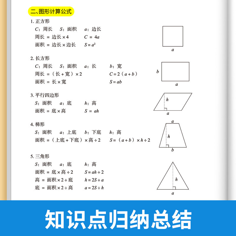小学数学[时分秒]本 小学通用 [正版]小学生三四五六年级小学数学公式大全综合训练应用题专项训练练习题练习本册人教版通用