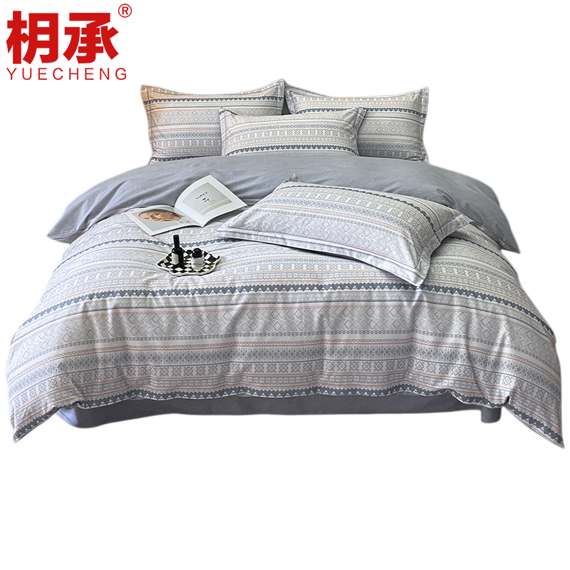 枂承纯棉磨毛四件套高清大图