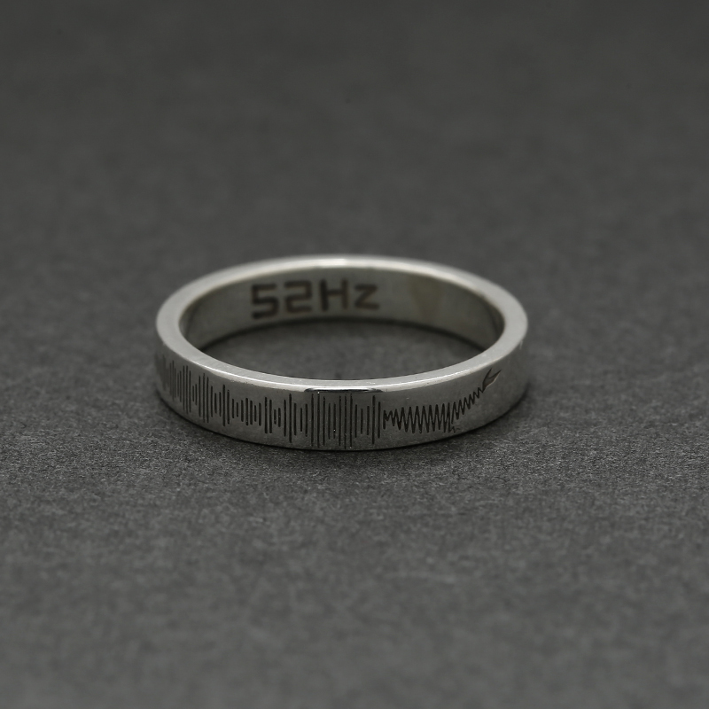 南风歌设计52赫兹声波戒指情侣s925银520特别款hz
