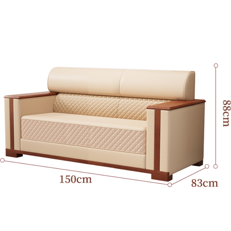 怡卓欧真皮沙发双人位张高清大图