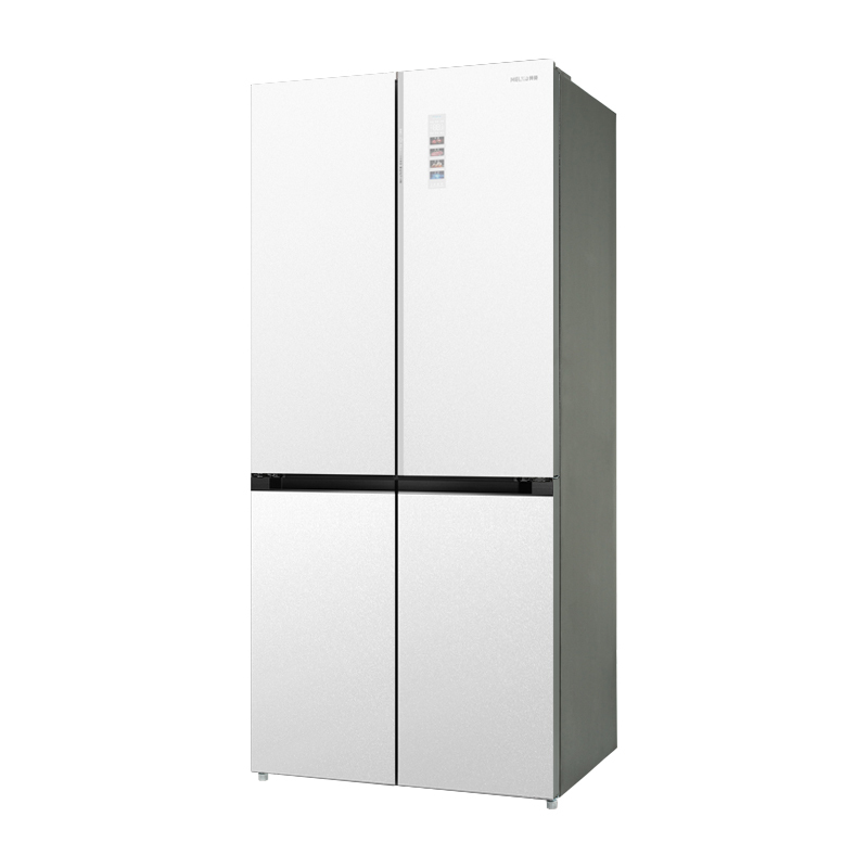 美菱冰箱bcd506wp9bdz506升恒温鲜冻超薄十字冰箱冰晶白